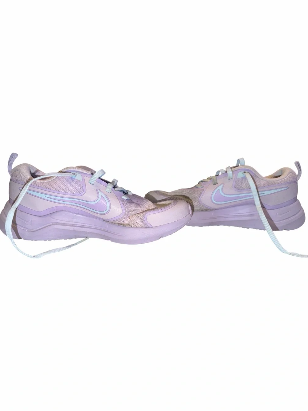 Nike Cosmic Runner Kids Running Shoe Youth 4.5 Pastel Purple Light Blue